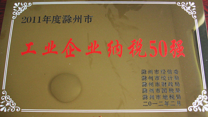 工業企業納稅50強(qiáng)